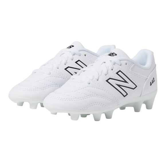 New Balance Kids 442 V2 Academy FG Soccer Cleats US 5 M White EUC - Picture 1 of 14